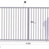 Типовое ограждение, металлическое П-2,5-М-02-В1, 2,5 метра